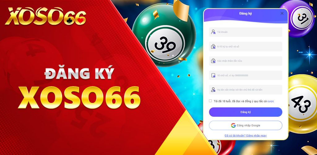 Đăng ký Xoso66